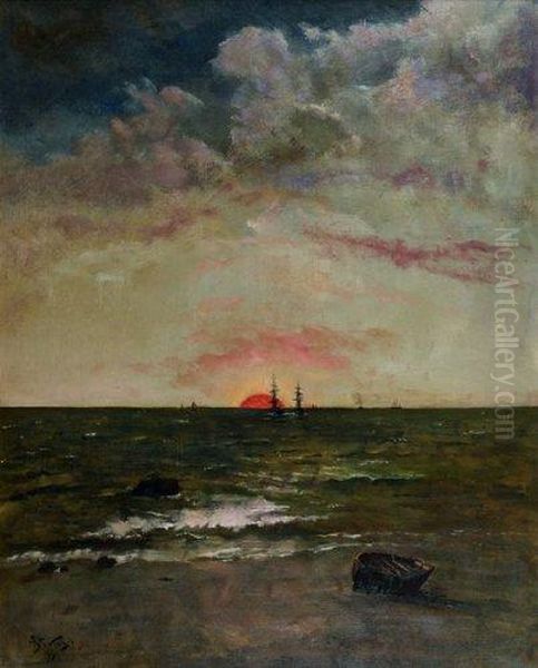 Lever De Soleil Oil Painting by Aime Stevens