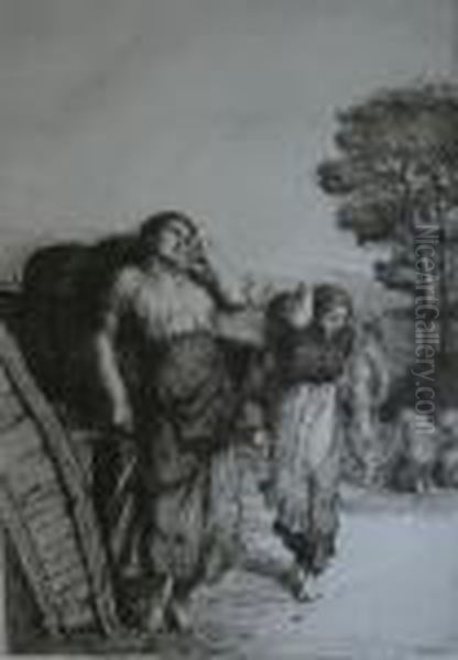 Harvesters Oil Painting by William Strang