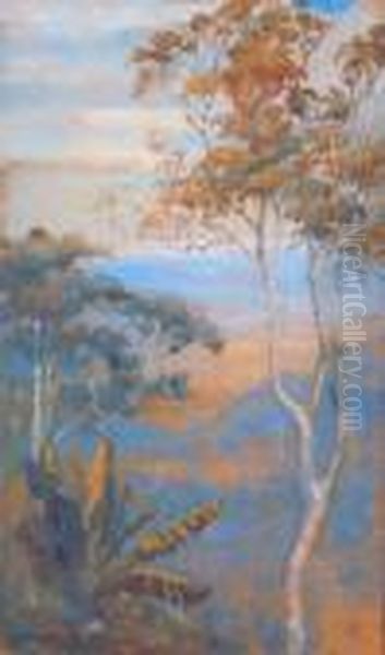 Australian Landscape Oil Painting by Arthur Streeton