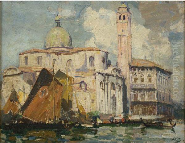 Grand Canal Oil Painting by Arthur Streeton