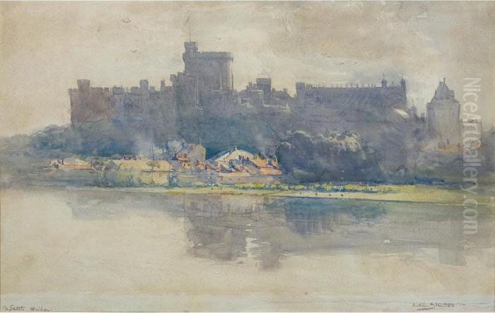 Windsor Castle Oil Painting by Arthur Streeton
