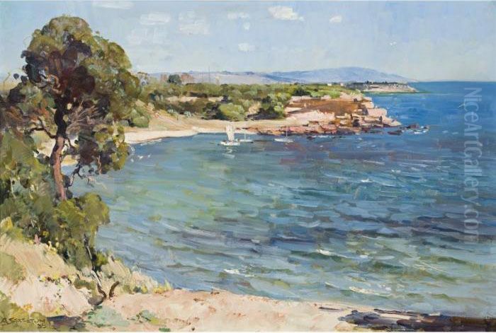 The Incoming Tide Oil Painting by Arthur Streeton