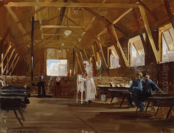 The Ward Oil Painting by Arthur Streeton