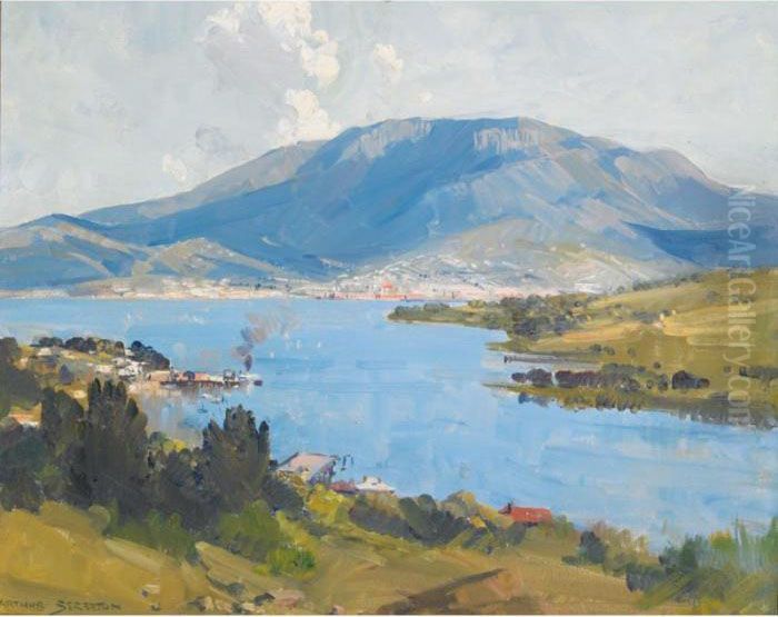Hobart Oil Painting by Arthur Streeton