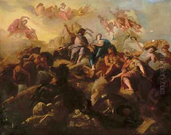 An Apotheosis Oil Painting by French School