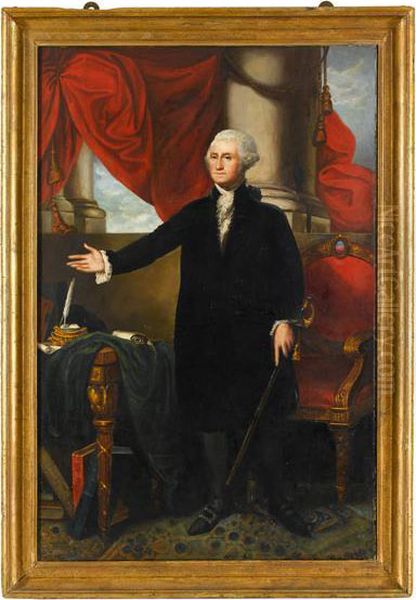 Full-length Portrait Of George Washington Oil Painting by Gilbert Stuart