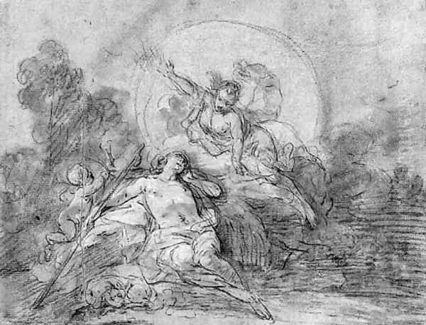 Diana and Endymion Oil Painting by French School
