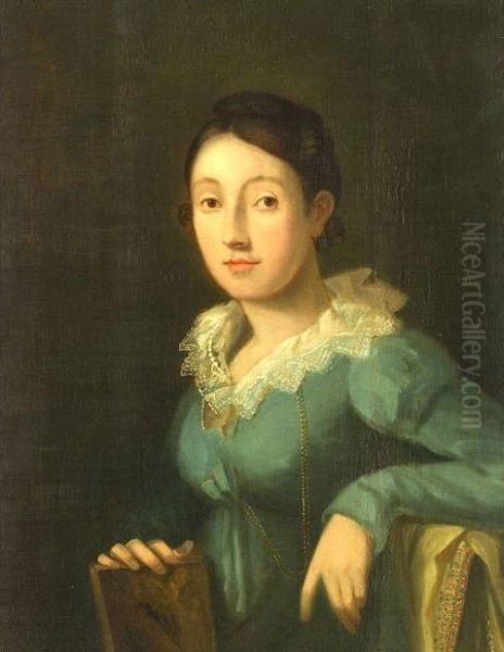 Portrait Of Mary Ann Holmes (mrs. Junius Brutus Booth) Oil Painting by Thomas Sully