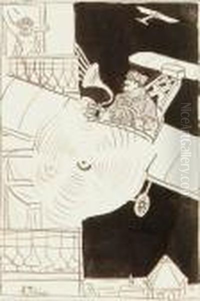 Serenade Oil Painting by Arthur Szyk