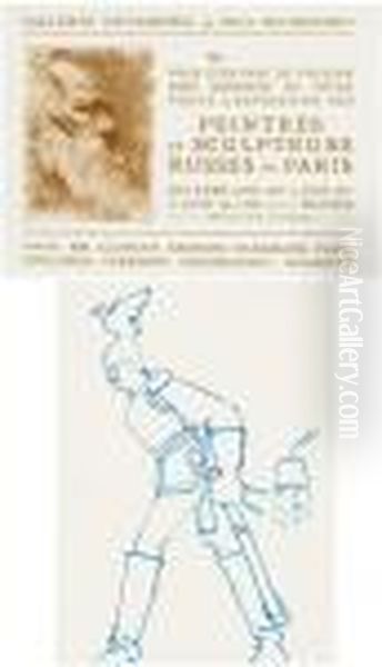 Peintres Et Sculpteurs Russes De Paris Oil Painting by Arthur Szyk