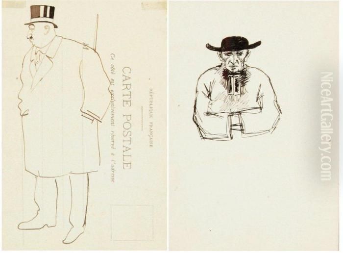 Buste D'un Religieux Oil Painting by Arthur Szyk