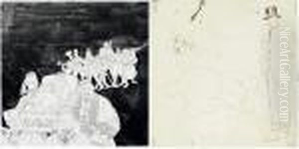 L'enterrement De La Turquie Oil Painting by Arthur Szyk