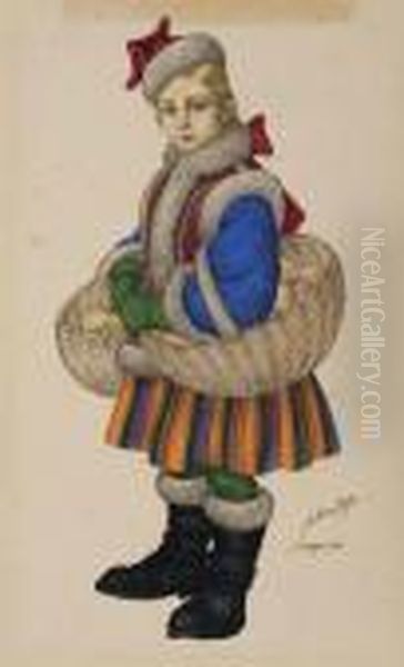 Longon Oil Painting by Arthur Szyk