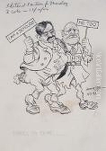 Things To Come . . . Oil Painting by Arthur Szyk