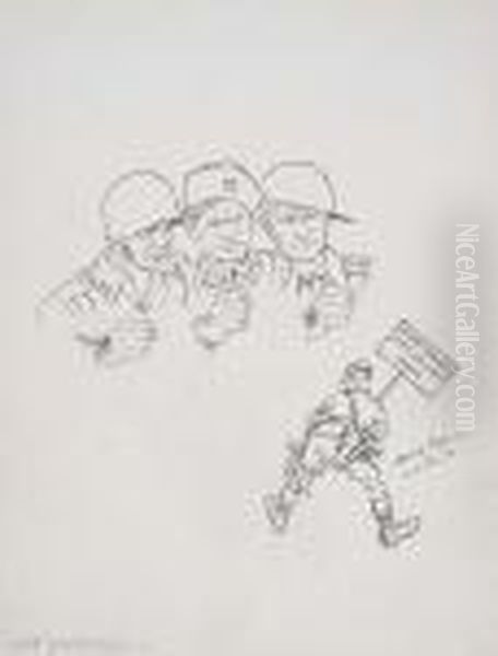 Not Impressed . . . Oil Painting by Arthur Szyk