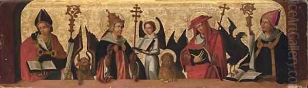 The Four Fathers of the Church Oil Painting by German School