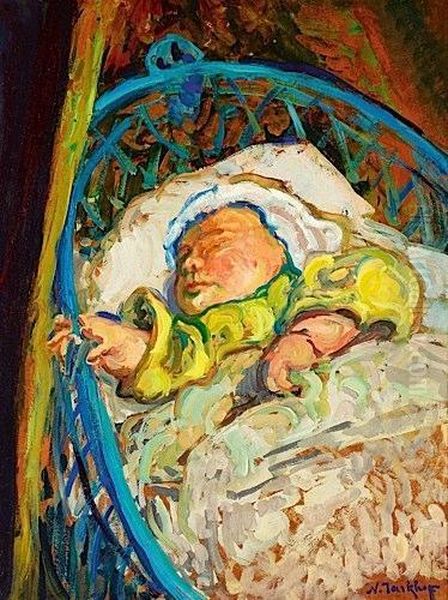 Dans Le Berceau Oil Painting by Nicolas Tarkhoff