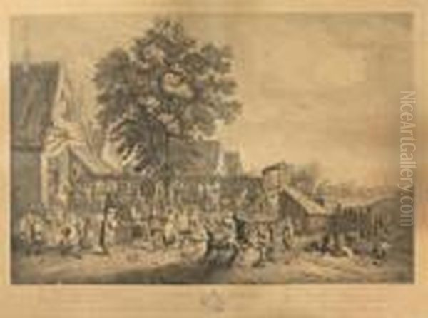 Troisieme Fete Flamande Oil Painting by David The Younger Teniers