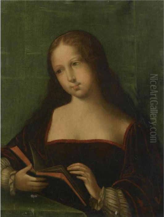 Mary Magdalene Reading Oil Painting by David The Younger Teniers