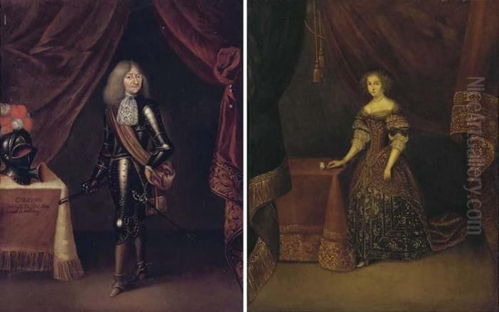 Portrait Of Duke Christian I Oil Painting by Gerard Terborch