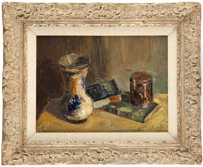 Martwa Natura Oil Painting by Wlodzimierz Terlikowski