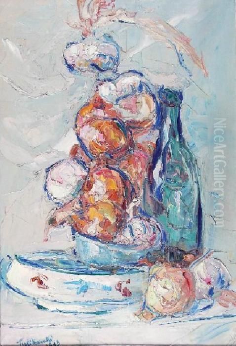 Martwa Natura Oil Painting by Wlodzimierz Terlikowski