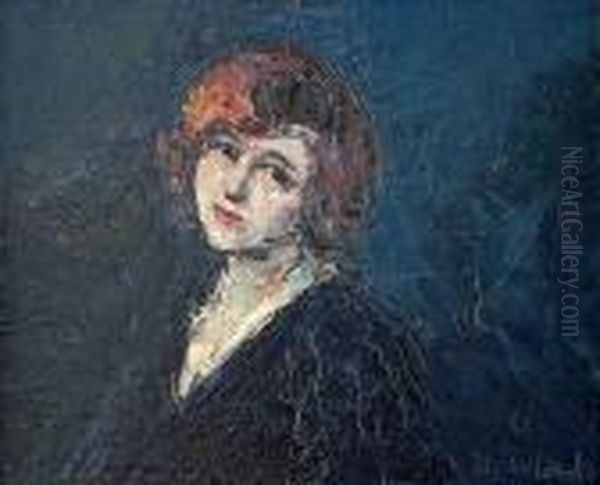 Portret Kobiety Oil Painting by Wlodzimierz Terlikowski