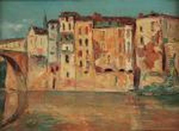 Pejzaz Miejski Oil Painting by Wlodzimierz Terlikowski