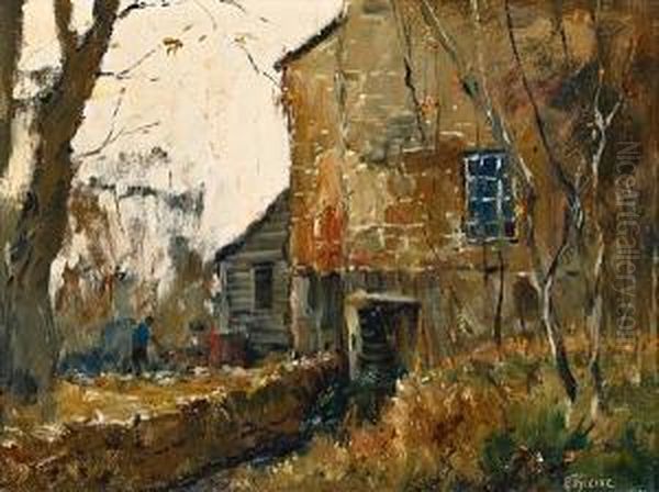 Old Mill Oil Painting by Anthony Thieme