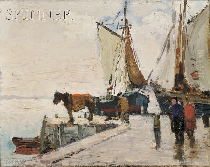 On The Shore Oil Painting by Anthony Thieme