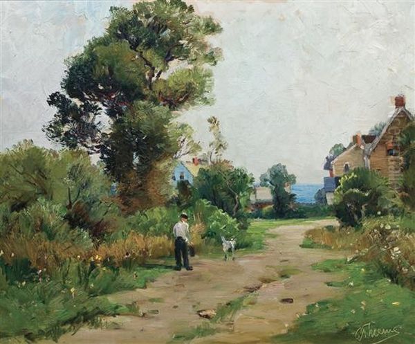 Country Road, Rockport Oil Painting by Anthony Thieme