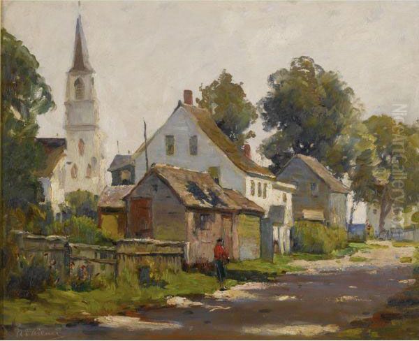 Rockport Street Oil Painting by Anthony Thieme