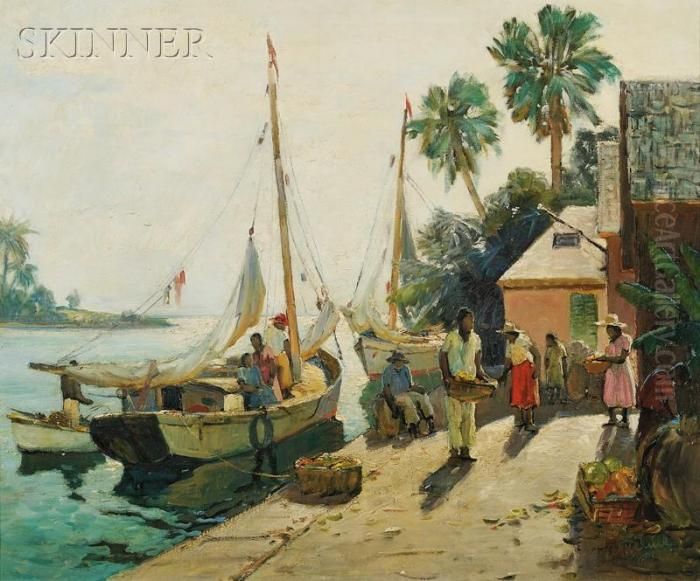 Bahama Industry Oil Painting by Anthony Thieme