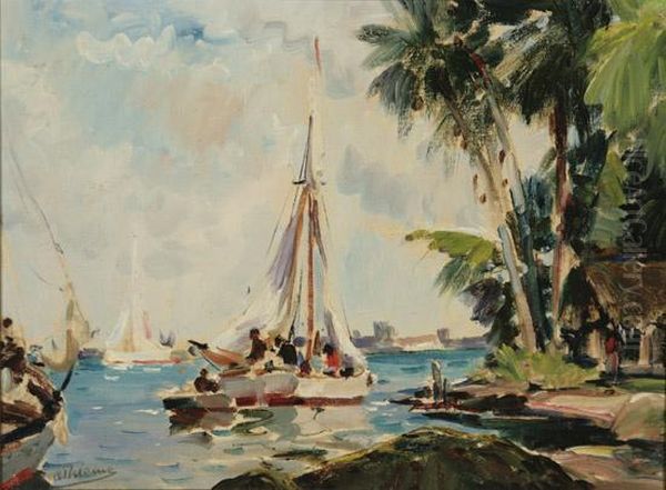 Nassau Sails Oil Painting by Anthony Thieme