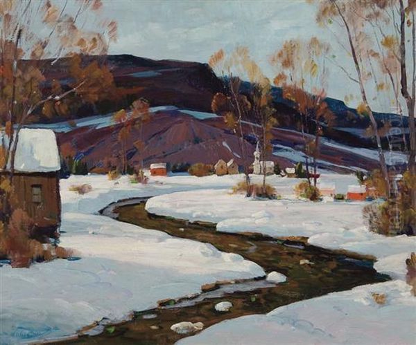Sunny Day In New Hampshire Oil Painting by Anthony Thieme