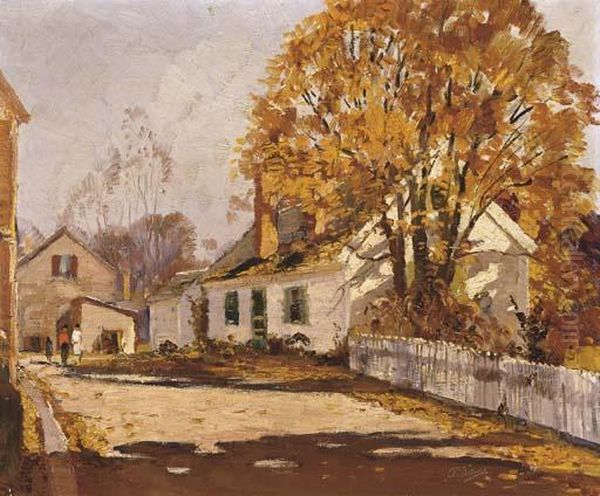 Autumn In Rockport Oil Painting by Anthony Thieme