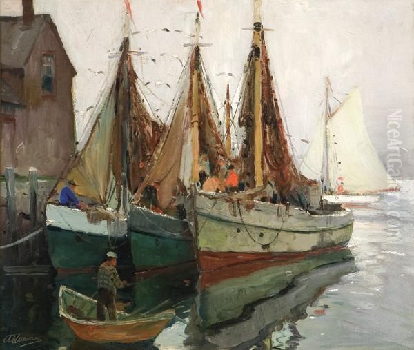 Motif #1, Foggy Morning Oil Painting by Anthony Thieme