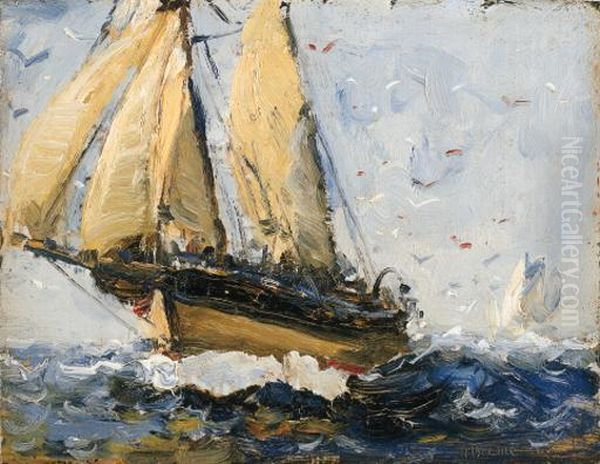 Full Sails Oil Painting by Anthony Thieme