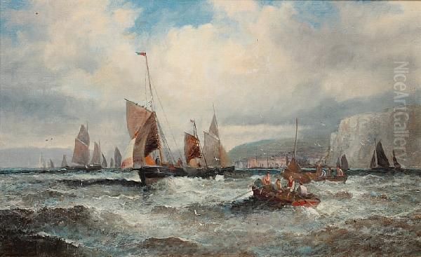 Scarborough Oil Painting by William A. Thornley or Thornbery