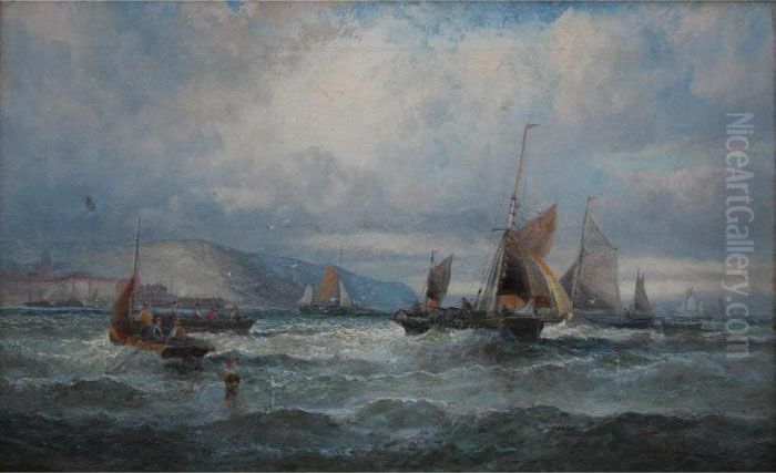 A Fresh Breeze, Devon Oil Painting by William A. Thornley or Thornbery