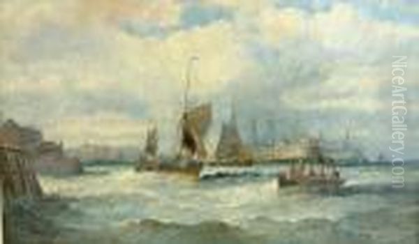 Dartmouth Oil Painting by William A. Thornley or Thornbery