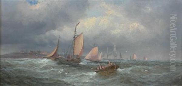 Returning To The Ship Oil Painting by William A. Thornley or Thornbery