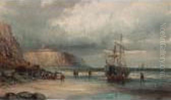 Before The Storm; After The Storm Oil Painting by William A. Thornley or Thornbery