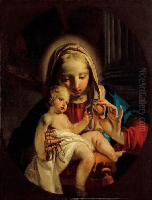 Madonna Col Bimbo Oil Painting by Giovanni Battista Tiepolo