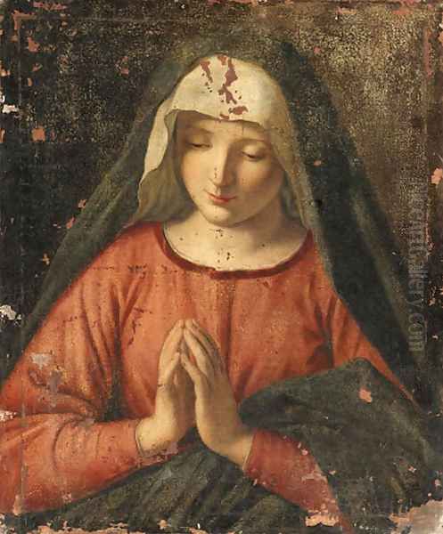 The Madonna at Prayer Oil Painting by Giovanni Battiata Salvi, Il Sassoferrato