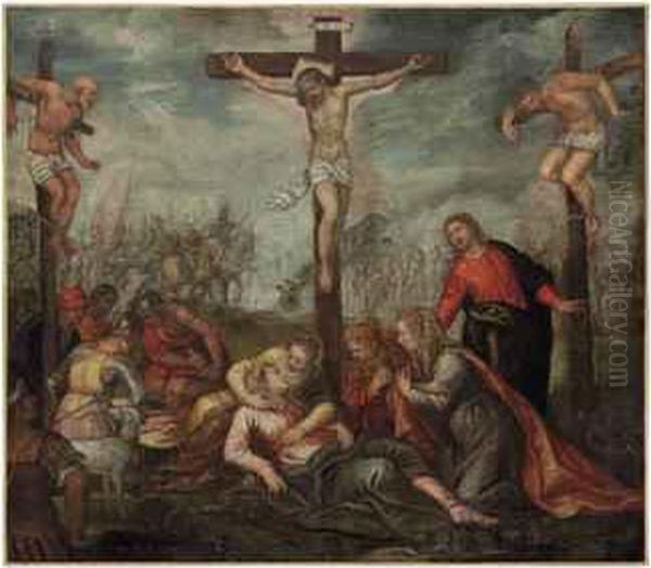The Crucifixion Oil Painting by Jacopo Tintoretto (Robusti)