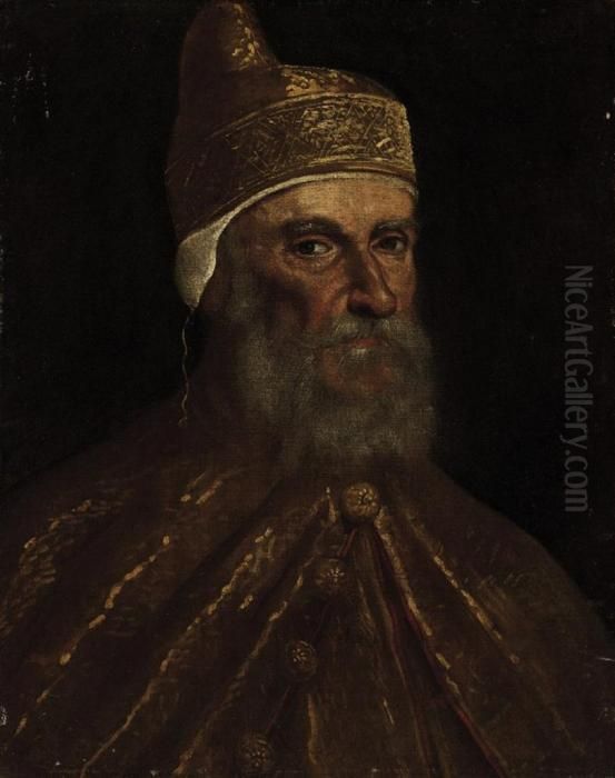Portrait Of A Doge Oil Painting by Jacopo Tintoretto (Robusti)