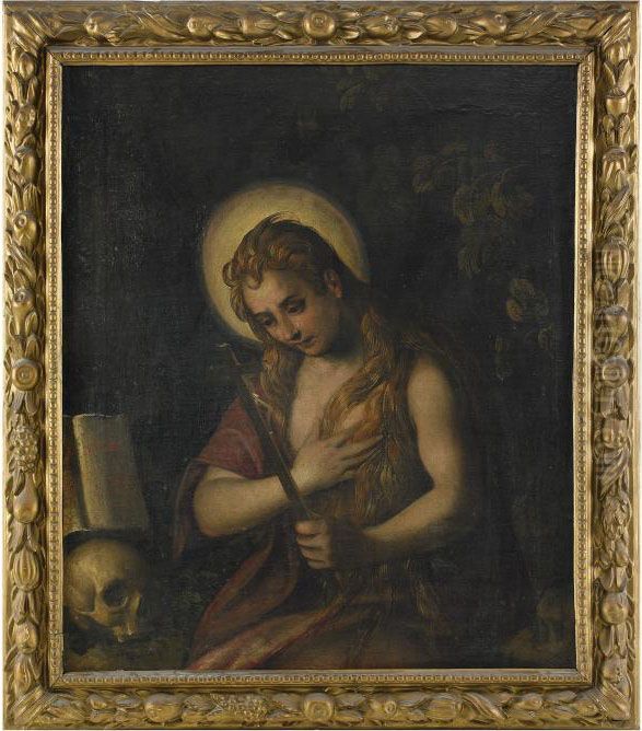 Den Botfardige Maria Magdalena Oil Painting by Jacopo Tintoretto (Robusti)