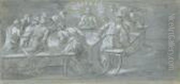 Das Letzte Abendmahl Oil Painting by Jacopo Tintoretto (Robusti)