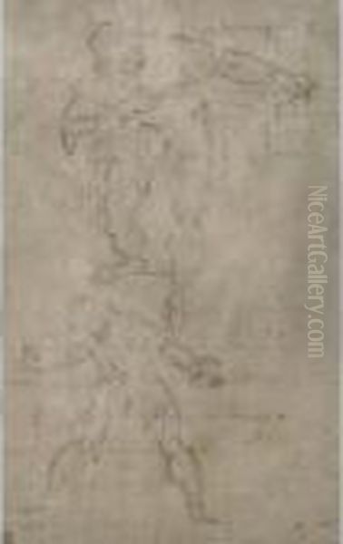 Etudes D'archers Oil Painting by Jacopo Tintoretto (Robusti)